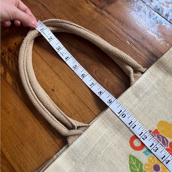 Mexico Jute Tote Bag‎ – Colorful Otomi-Inspired Tree Design - Picture 13 of 15